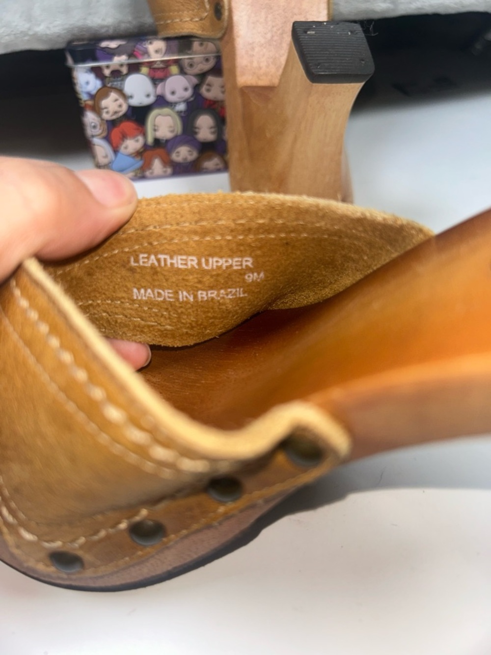 MIA Tan Leather Platform Thong Mules - Picture 3 of 8